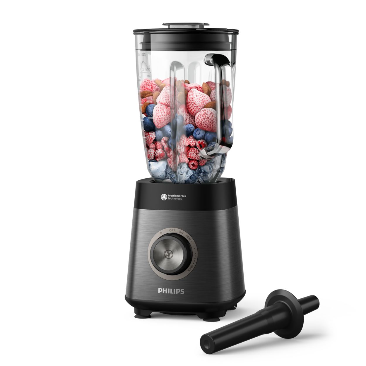 Fluwelige, bevroren fruitsmoothies en automatische reiniging