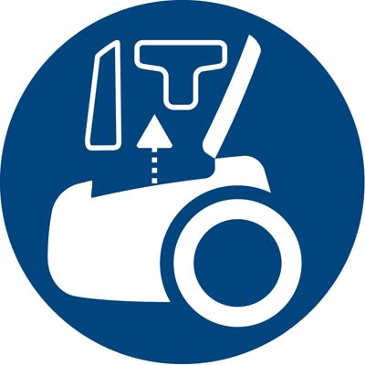 Iekļautie piederumi nodrošina ātru un rūpīgu tīrīšanu