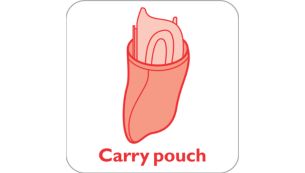 Carry pouch to have your iron on the go