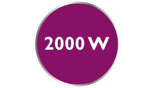2&nbsp;000&nbsp;watt f&ouml;r snabb uppv&auml;rmning