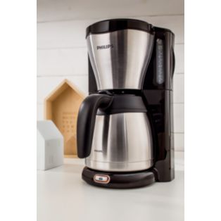 Cafetière filtre, verseuse isotherme, métal