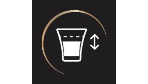Personnalisez vos volumes de café de 20 ml à 270 ml