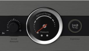 Pressure gauge for precise coffee extraction