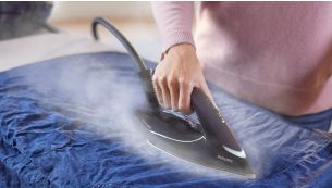 Adapte la vapeur à votre vitesse de repassage