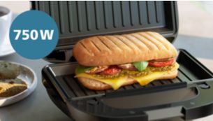 750 W vermogen om perfect te roosteren 