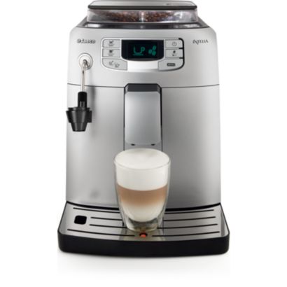 Café expresso e espuma de leite com um só toque