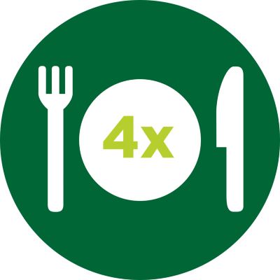 Our most compact Airfryer fits 0.8 kg of fries