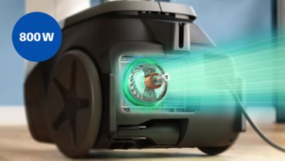 Το μοτέρ 800 W εξασφαλίζει ισχυρή απόδοση