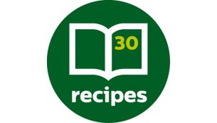 Un livre de recettes est inclus pour vous inspirer dans toutes vos préparations.