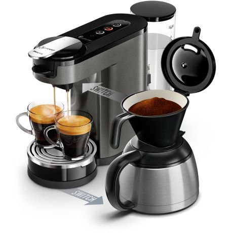 HD6596/50 SENSEO® Switch Premium Machine à café à dosettes et filtre
