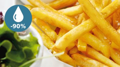 Uživajte v zdravi hrani z do 90 % manj maščobe**