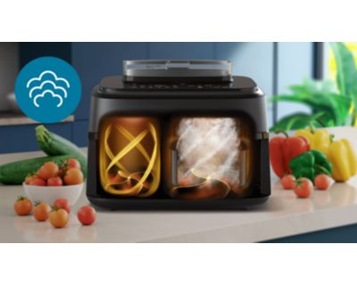 Steam-Funktion für schonendes Dampfgaren