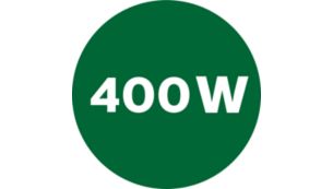 400 watts: alto desempenho com economia de energia