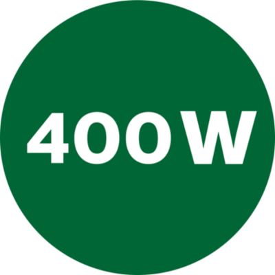 400 W: rendimiento superior con ahorro de energía