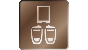 Zet in één keer 2 koppen koffie, ook cappuccino
