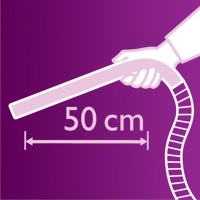 Pasiekite visus kampus naudodami itin ilgą ergonomišką rankeną