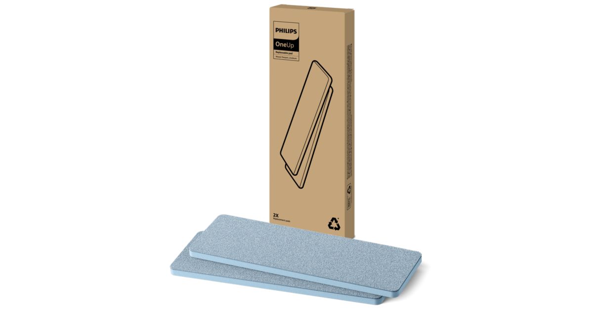 Philips OneUp Pad - Holz/Parkett - 2er Ersatz-Pad XV1884/20 | Philips