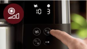 Anpassa kaffet som du vill ha det med hj&auml;lp av LED-displayen