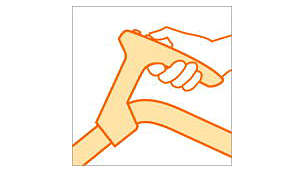 Ergonomiskt utformat ComfortControl-handtag