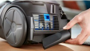 Accessoire intégré rangé de manière pratique, toujours à portée de main