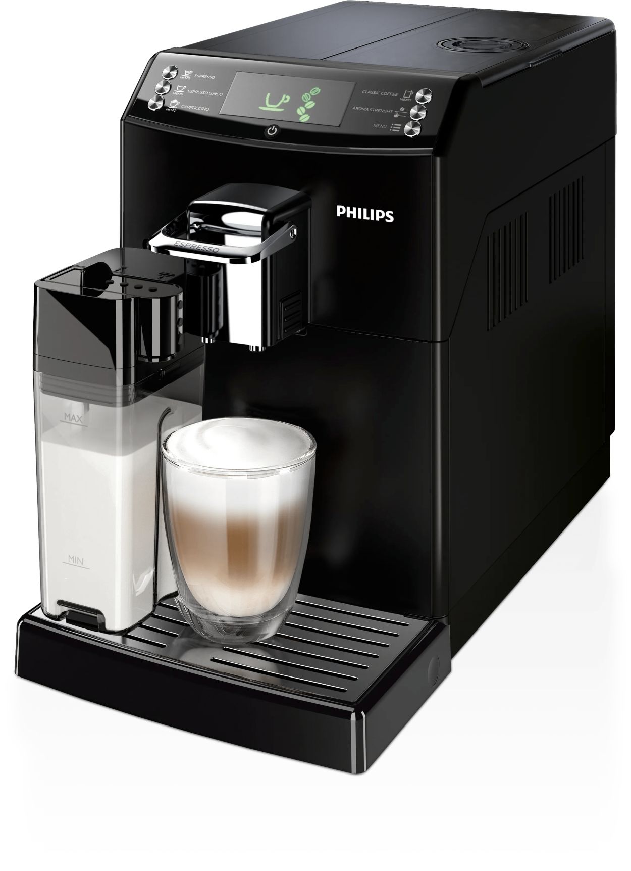 Perfekt kaffe eller espresso med Philips' unikke CoffeeSwitch