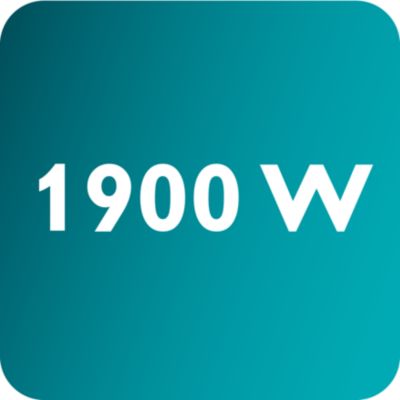 Výkon až 1900 W umožňuje súvislý a silný výstup pary