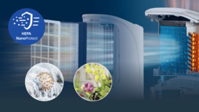 HEPA „NanoProtect“ sulaiko 99,97 % mažiausių dalelių