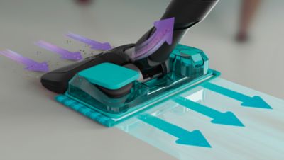 Putekļsūcējs, mazgāšanas un rokas ierīce, kas likvidē līdz pat 99 % baktēriju