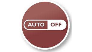Onmiddellijke automatische uitschakeling voor de veiligheid en om energie te besparen