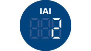 L'affichage de l'IAI indique le niveau de risque des allergènes à l'intérieur