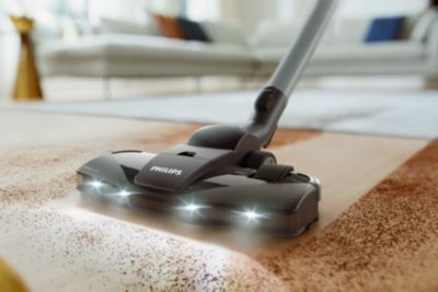 TriActive+ LED -suutin paljastaa ja puhdistaa piilossa olevan pölyn