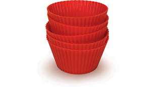 Five Airfryer-quality silicone muffin cups