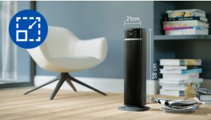 Sleek and compact design