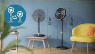 Versatile 2-in-1 pedestal and table fan