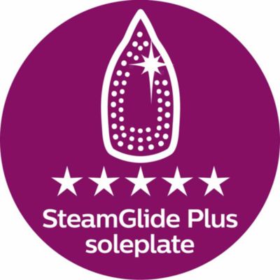 SteamGlide Plus soleplate: Our best gliding, faster ironing