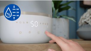 Optimale vochtigheid door automatisch registreren en aanpassen