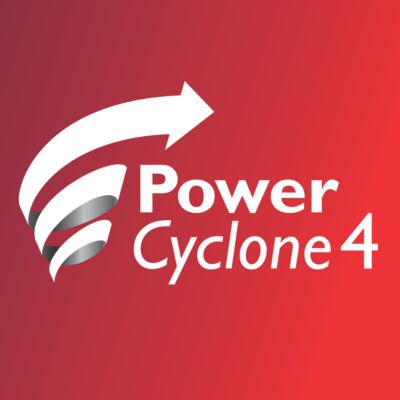 Technologija „PowerCyclone 4“ atskiria dulkes ir orą vienu kartu