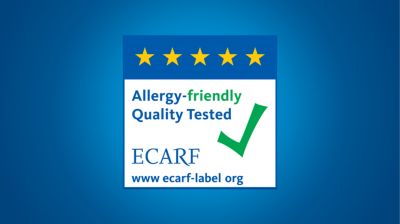 Sertifioitu ja allergiaystävällinen, ECARF-testattu.