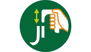 Snemljiv ročaj EasyClick za enostavno čiščenje in shranjevanje*