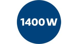 1400 瓦耐用马达可产生强大吸力
