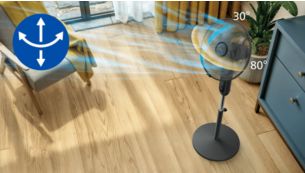 Tự động xoay v&agrave; nghi&ecirc;ng để c&oacute; luồng kh&ocirc;ng kh&iacute; đều