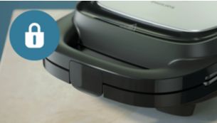 Sistema di bloccaggio semplice con chiusura a scatto per una tenuta salda