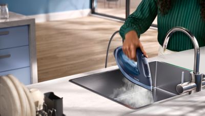 Vgrajen drsnik za odstranjevanje vodnega kamna, dolgotrajno ustvarjanje pare