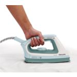 Double your ironing speed with pressurized steam