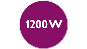 1200 Watt enables constant high steam output