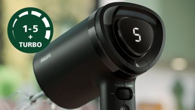 5 nastavitev hitrosti in funkcija Turbo za vse potrebe pri mešanju