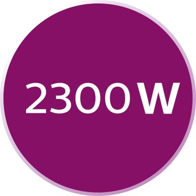 Até 2300 W* para esquentar rapidamente