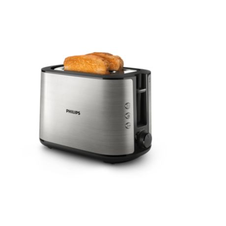 HD2650/90 Viva Collection Toaster - 2 slice, wide slot, Metal