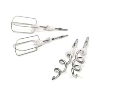 Incluye varillas para batir y ganchos para amasar