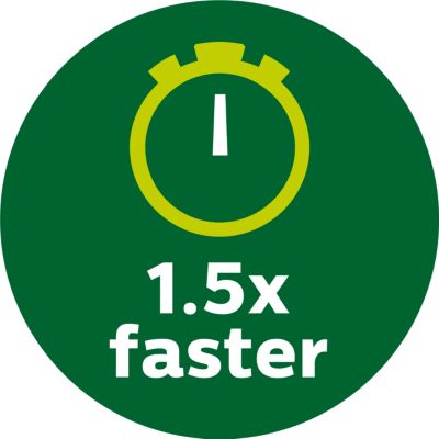 1.5 times faster than oven*